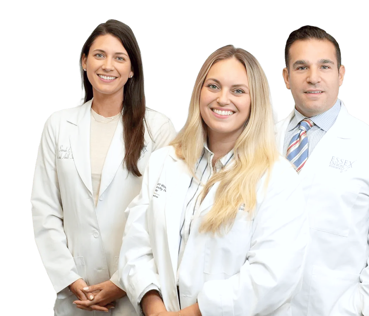 Dr. Haller, Dr. Testa, and Dr. Galante — Essex Union Podiatry